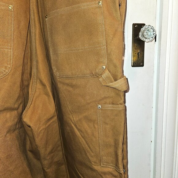 Vintage Carhartt Men's Bib Overalls, Size 42-30 - Brown R41-BRN - Picture 9 of 13